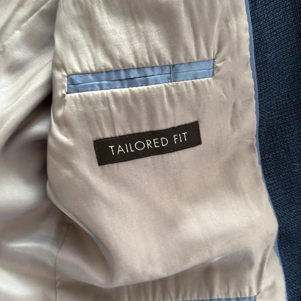 Jos. A. Bank Traveler Tailored Fit Blue Sport Coat Size 44R